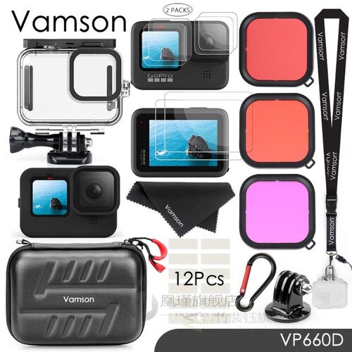 Waterproof Case for Go Pro 9 Accessories for GoPro Hero 9 Bl