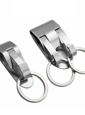 Stainless Steel Keyring Security Clip On Heavy Duty Belt Key