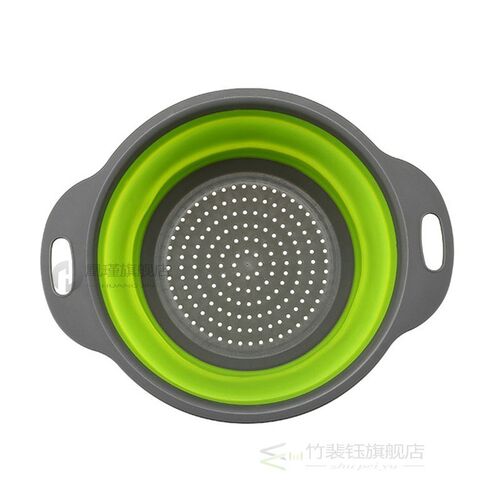 Stock Foldable Colander Food Grade Pasta Strainer Fruit Vege