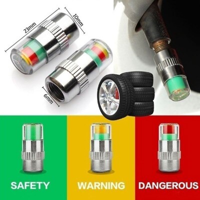 wireless tire pressure cap valve nozzle tire pressure gauge
