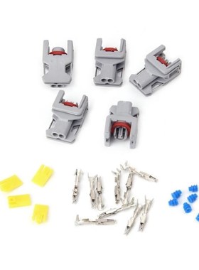 5 Sets 2 Pin Waterproof Connector 适用于 Delphi 10811963 Fue