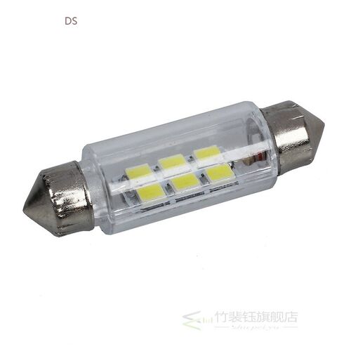 38mm White 6 SMD LED Car Interior Dome Light Lamp Bulb DC 12