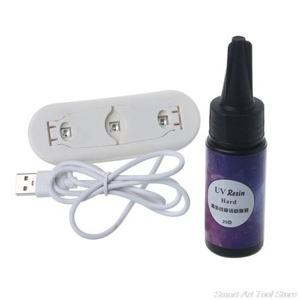 25 g LED UV Resin & 6 W UV LED Lamp Dryer Kit Resin Mold Har