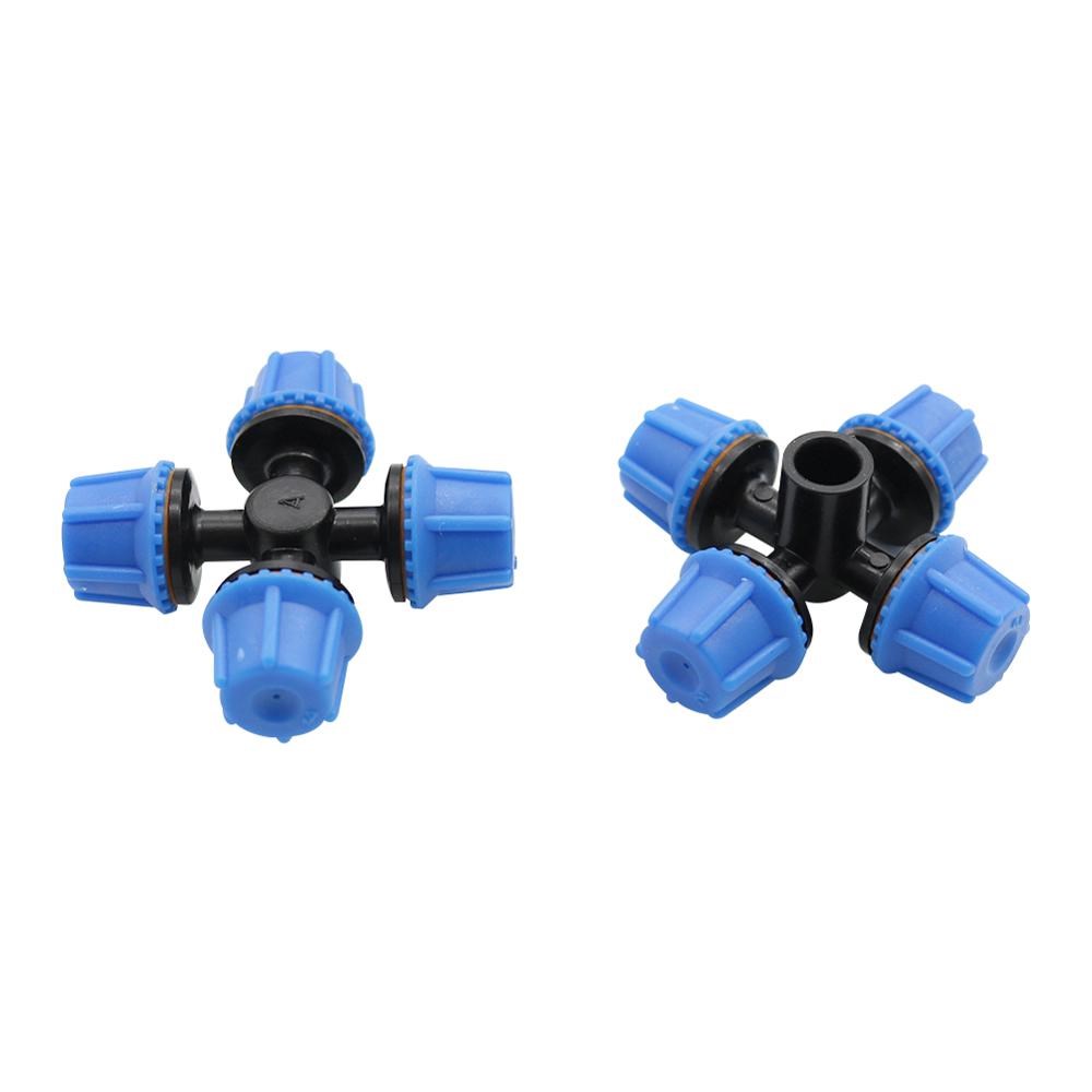 6 Pcs 6mm Connect Interface Cross Misting Atomization Nozzle