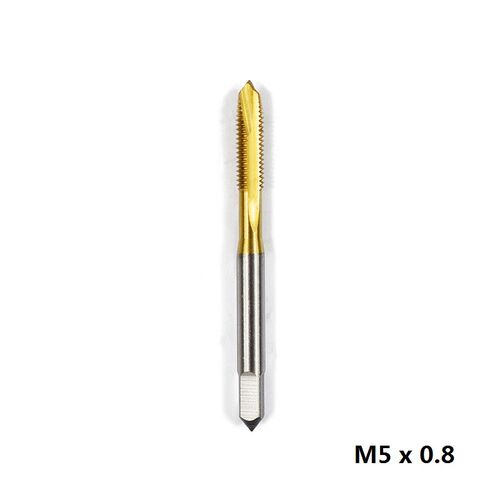 1pc M2/M2.5/M3/M3.5/M4/M5/M6 Titanium Coated Hand Tap HSS Me