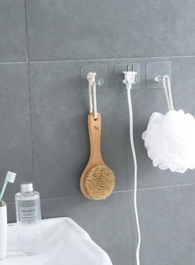 Self Adhesive Wall Hook Strong Transparent Hanger Hooks Spac