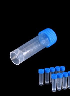 10/20/50/100pcs 5ml Chemistry Plastic Test Tubes Vials Seal