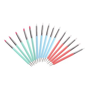 5pcs/set 2 Way Pottery Clay Ball Styluses Tools Polymer Clay