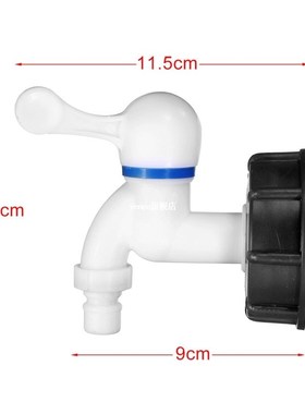 1/2 Inch 3/4 Inch S60x6 White Ceramics Thread IBC Tank Adapt