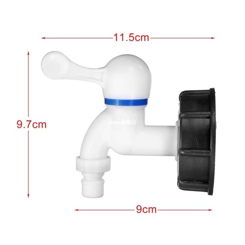 1/2 Inch 3/4 Inch S60x6 White Ceramics Thread IBC Tank Adapt