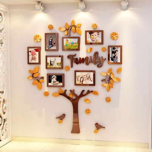 Picture Photoes Frame Tree 3D Acrylic DIY Art Wall Poster De