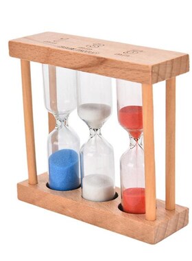 Sandglass Hourglasses Clock Home Decor Wood Frame Sand Glass