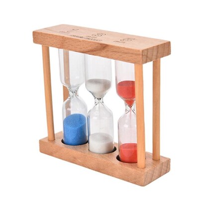Sandglass Hourglasses Clock Home Decor Wood Frame Sand Glass