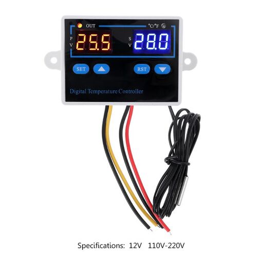 C/F Digital Thermostat Temperature Controller 10A Direct Out