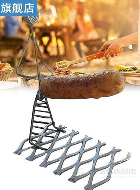 Portable BBQ Hot Dog Roaster Rack Grill Rack Stainless Steel