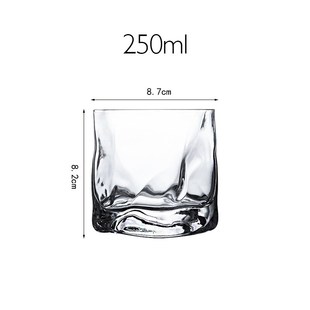 Whisky Glass Crumple Whiskey Tumbler Glasses Irregular Folds