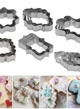 4Pcs/Set Stainless Steel Fondant Mold Cookie Stamper Namepla