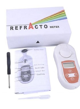 Digital Brix Refractometer Sugar Testing Meter 0-53% Tempera