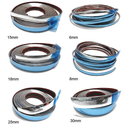 3Meter DIY Car Decoration Strip Vent Grille Chrome Silver De