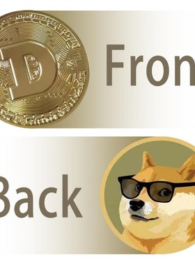 Funny Dogecoin Gold Silver Doge Commemorative Coins Collecti