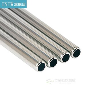 8Pcs/Set Reusable Metal Straws with Cleaning Brush Eco Frie