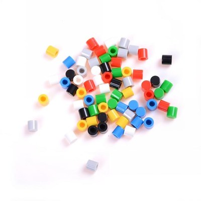 50Pcs Tactile Push Button Switch Cap 6mm Applies To 6*6 Self