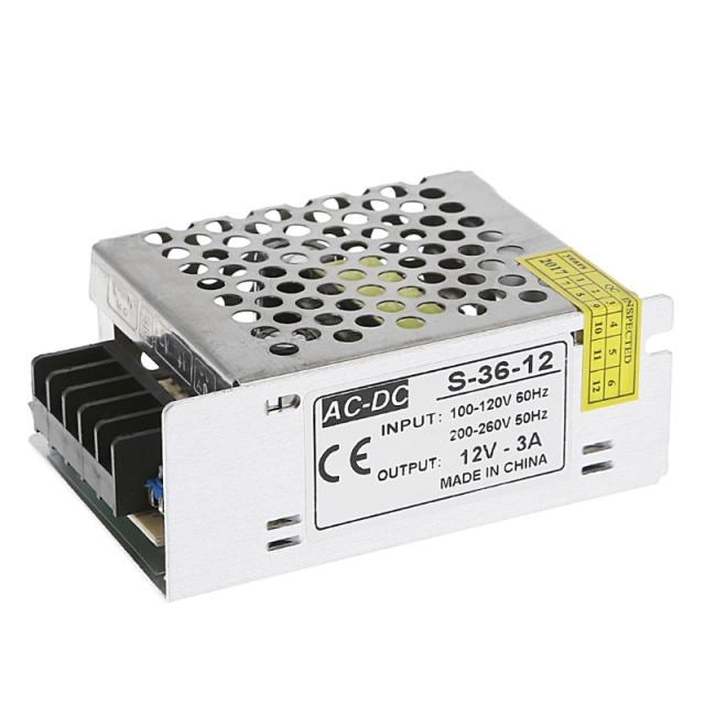 AC 100-260V to DC 12V 3A 36W Switch Power Supply AC to DC Vo