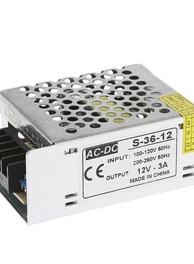 AC 100-260V to DC 12V 3A 36W Switch Power Supply AC to DC Vo