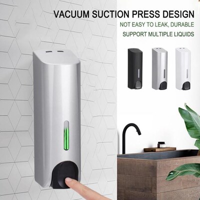 350ML Liquid Soap Dispenser Wall Mounted Bathroom Hotel Sham