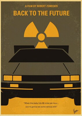 Sci-fi Back to The Future Film Propaganda Retro Kraft Poster