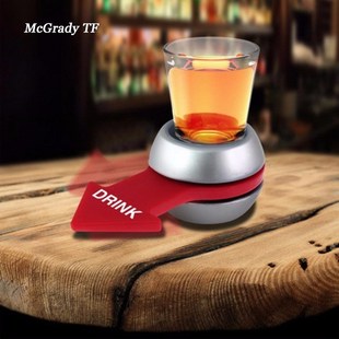Mac 2pcs Spin The Shot Glass Drinking Game Fun Party Gifts,T