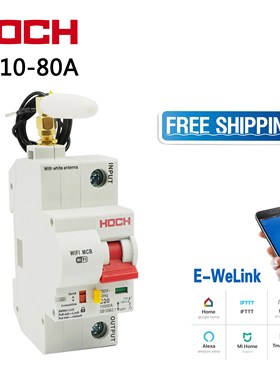 HOCH ZJSB9-80Z smart WIFI Circuit Breaker 1P Ewelink Remote