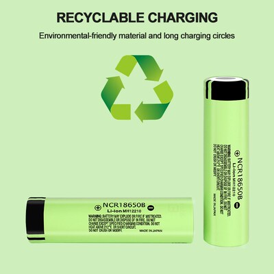 Basen New  Original 18650 battery NCR18650B 3.7v 3400mah