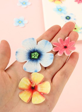 50PCS/Pack Edible Flowers Cupcake Topper Glutinous Rice Pape