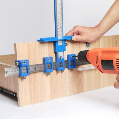 Detachable Hole Punch Jig Tool Center Drill Bit Guide Locato