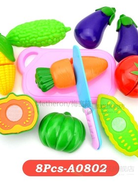 Pretend Play Toys Plastic Food Cutting Fruit Vegetable Prete
