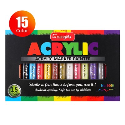 36 Colors Acrylic  Paint Marker pen for Ceramic Rock Glass P