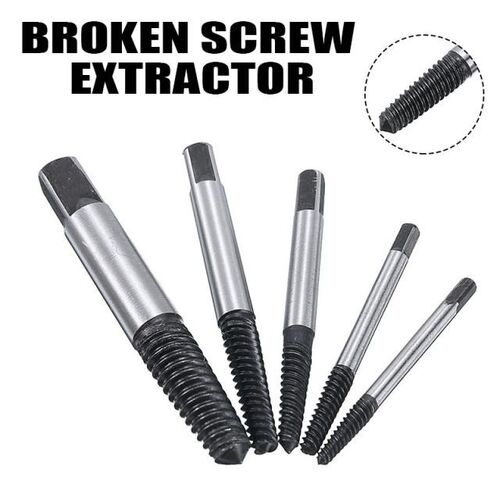 5Pcs/set Screw Extractor Center Drill Bits Guide Set Broken
