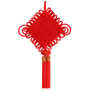 绒布中国结挂件客厅福字挂饰大号红色入户门乔迁新居装饰2024新款