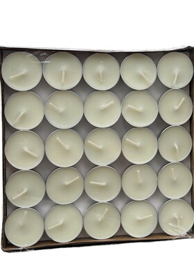 白色小蜡烛2小时4100粒茶蜡保温煮茶浪漫酥油灯热菜无烟蜡烛香薰