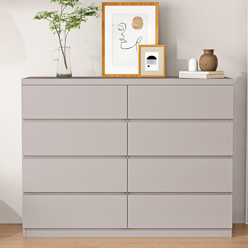 意式极简实木八斗柜收纳柜子