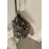 印花帆布包包女2025新款 ZAR FENDEN夏时尚 大容量百搭单肩包腋下包