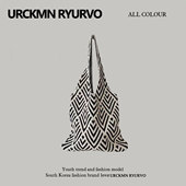 ZAR FENDEN钟楚曦同款 单肩背包撞色亩条纹针织大容量通勤编织