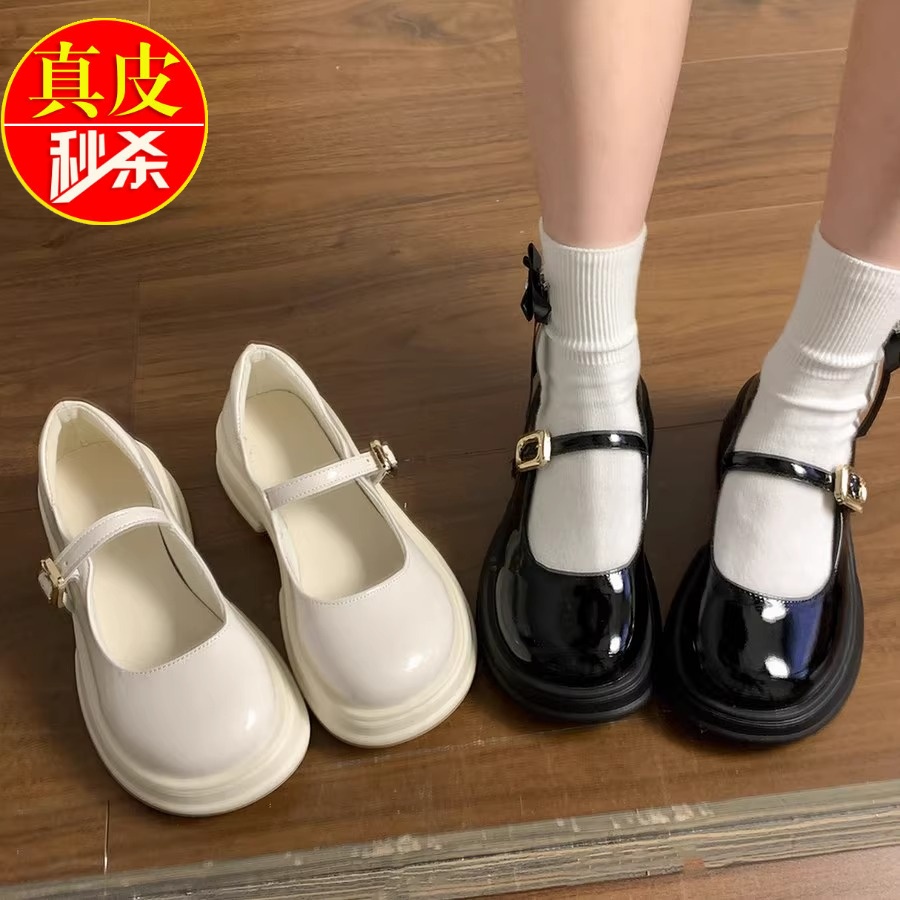 厚底玛丽珍小皮鞋女JK单鞋配裙子