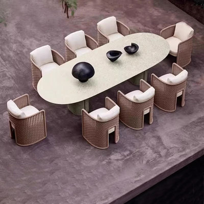 户外桌椅餐桌藤椅西餐厅