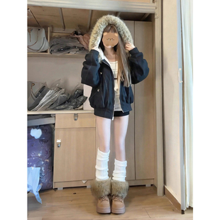 棉衣座山雕派克服小个子短款 美式 冬季 2025新款 棉袄外套潮 棉服女款