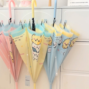 吉伊卡哇雨伞儿童磨砂长柄伞2025新款 卡通可爱高颜值女孩学生直杆