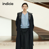 indicia标记25年冬新款 秀场同款 斗篷羊绒羊毛大衣F2D5DY483N