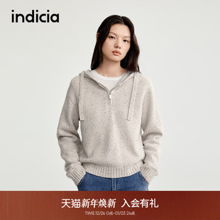 L2C5MS162 百搭显瘦设计感温柔舒适针织毛衫 indicia标记25秋季 新款