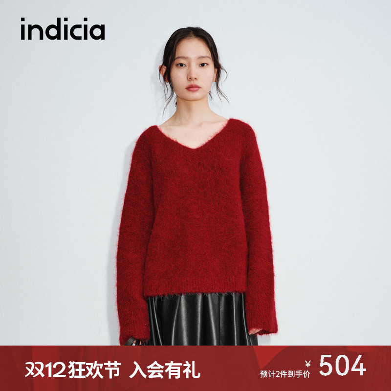 indicia标记温柔慵懒氛围感毛衫